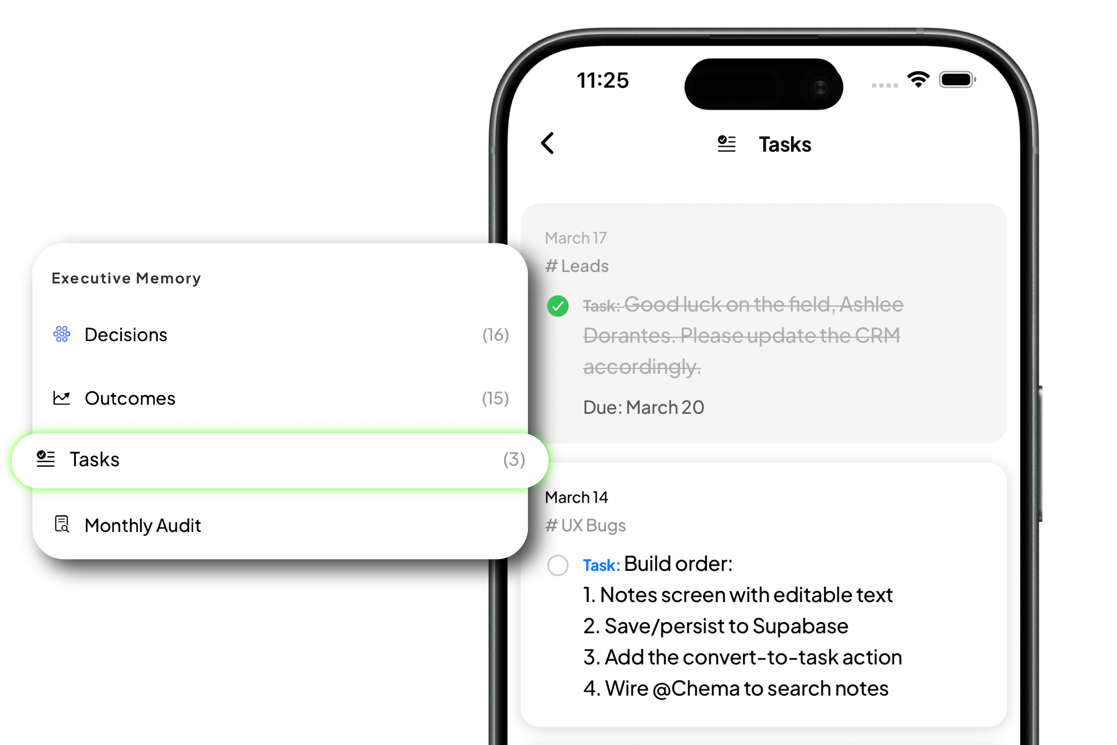 Tasks screenshot