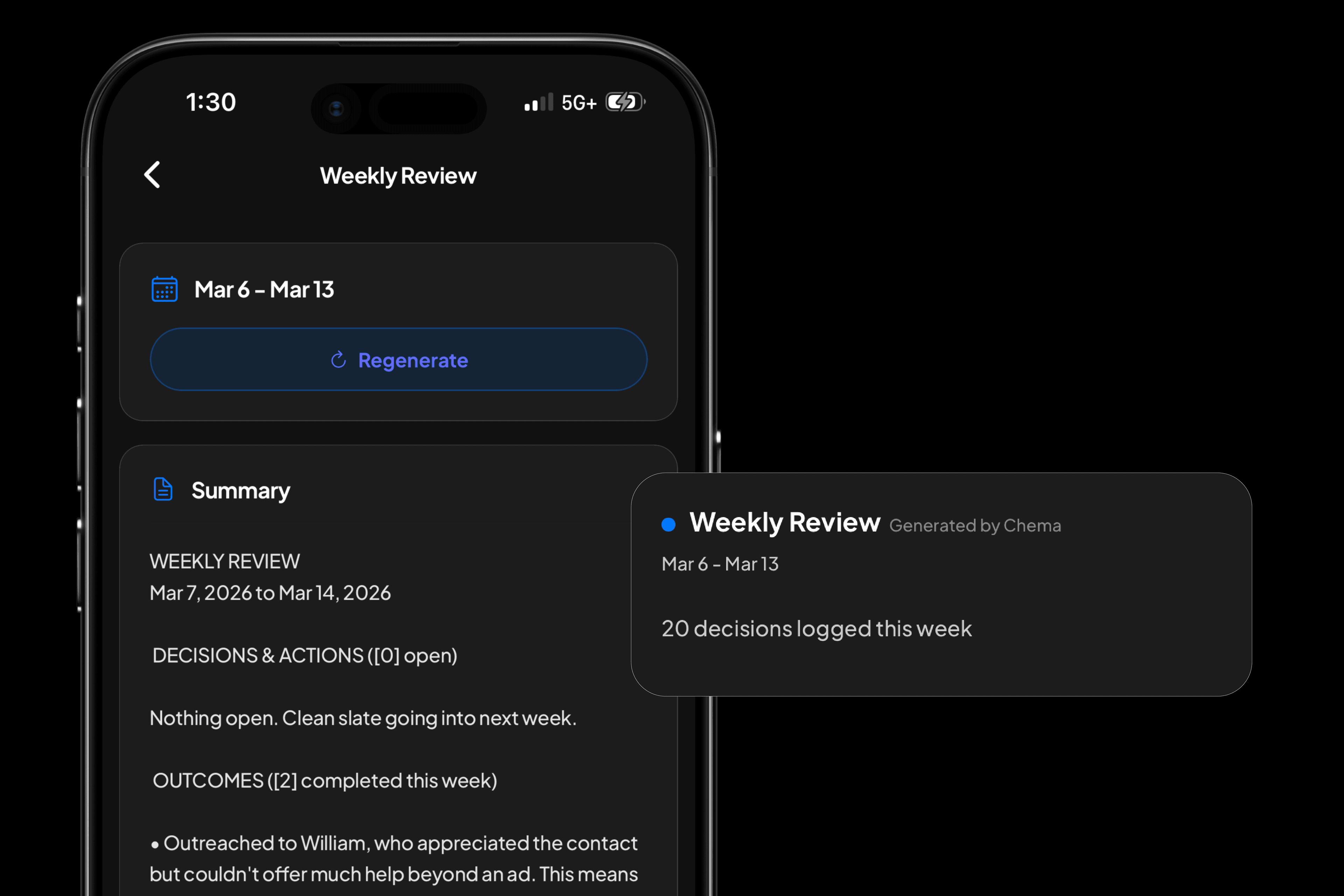 Decision intelligence screenshot